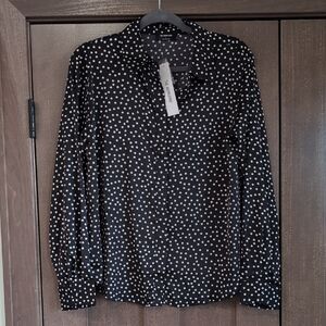 Workshop Clothing Black and White Button Down Shirt